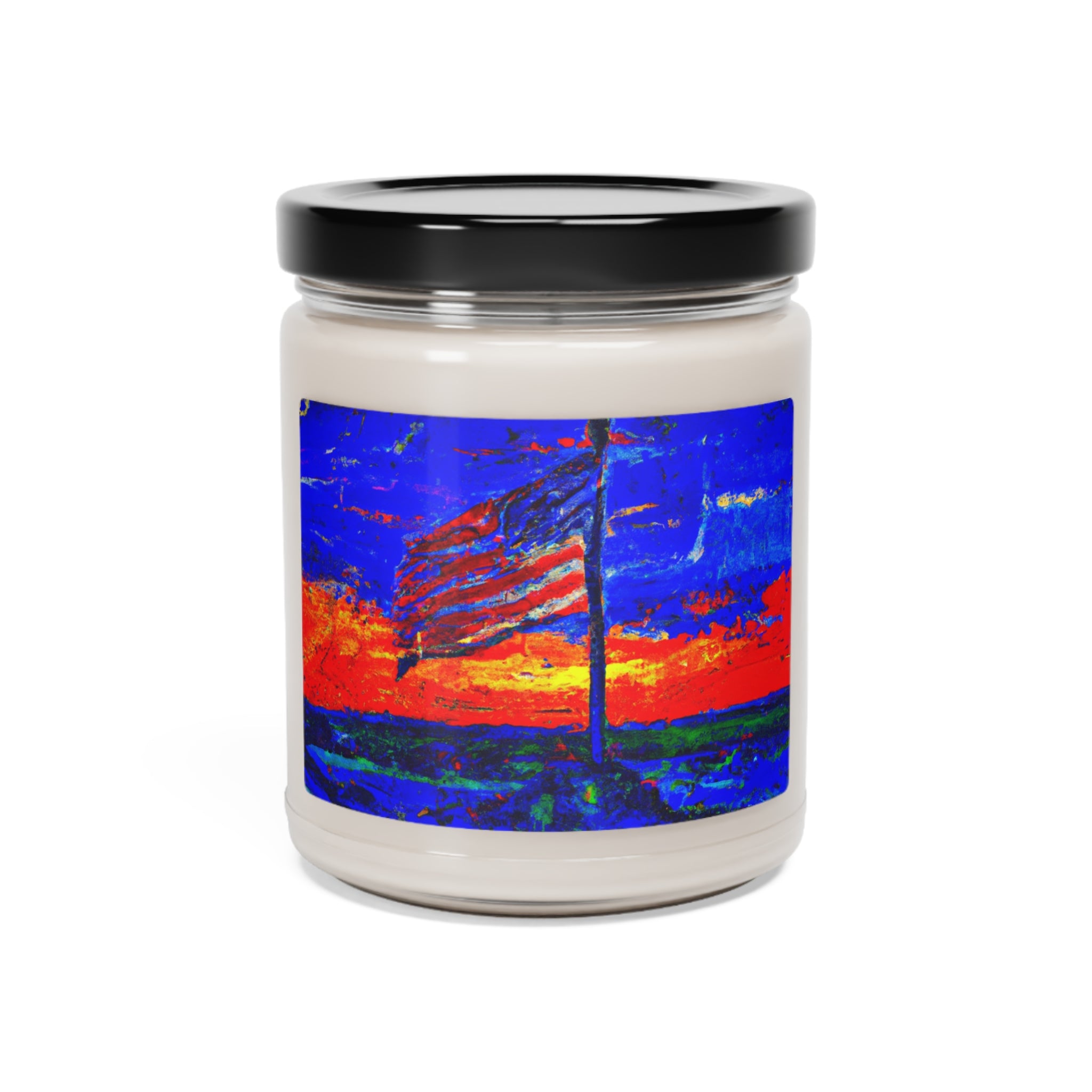 American Flag at Sunset - Scented Soy Candle, 9oz