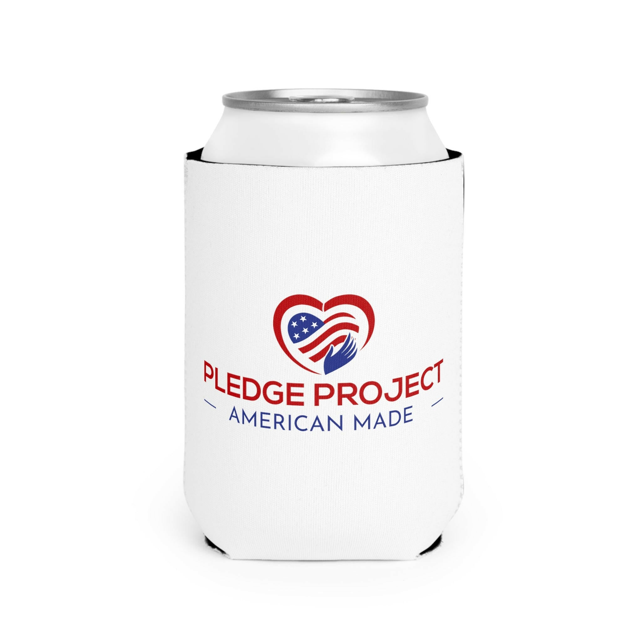 Pledge Project "Hand Over Heart" Logo Can Sleeve